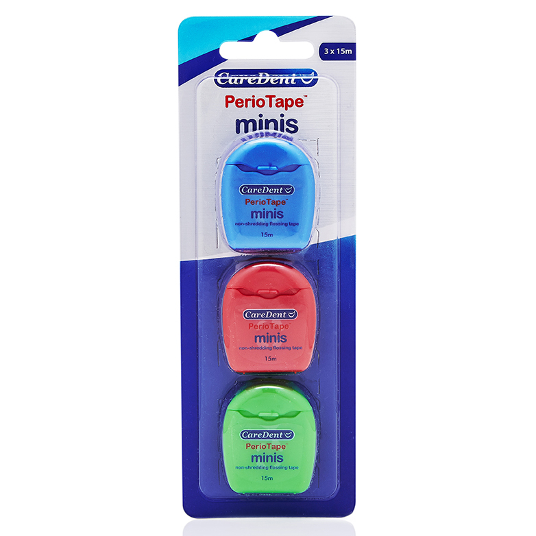 PerioTape Minis Dental Flossing Tape - 3 x 15m/pk (6/Box)