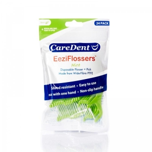 Caredent Eeziflossers Mint - 24/pk (6/Box)
