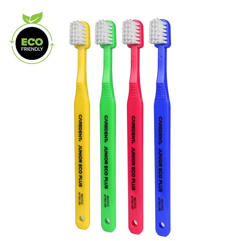 Caredent Junior Eco Plus Toothbrush 4 Pack - (24/Box)